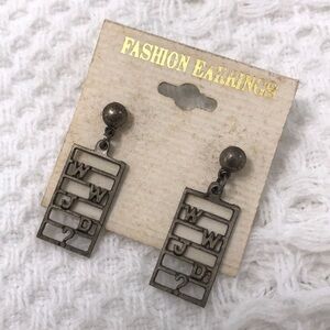 WWJD Silver Vintage Earrings What Would Jesus Do